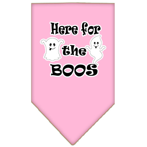 Here for the Boos Screen Print Bandana Light Pink Small
